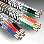 metal clad cable mc afc wire cables wires cabling wiring Commercial, industrial, multi-residential branch circuits and feeder wiring  services for power, lighting, control and signal circuits  exposed or concealed  fished, surface mounted,